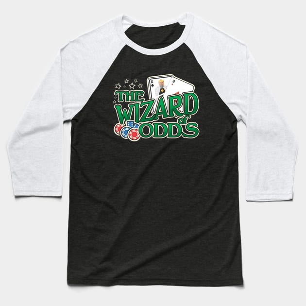 The Wizard Of Odds Casino Blackjack Baseball T-Shirt by screamingfool